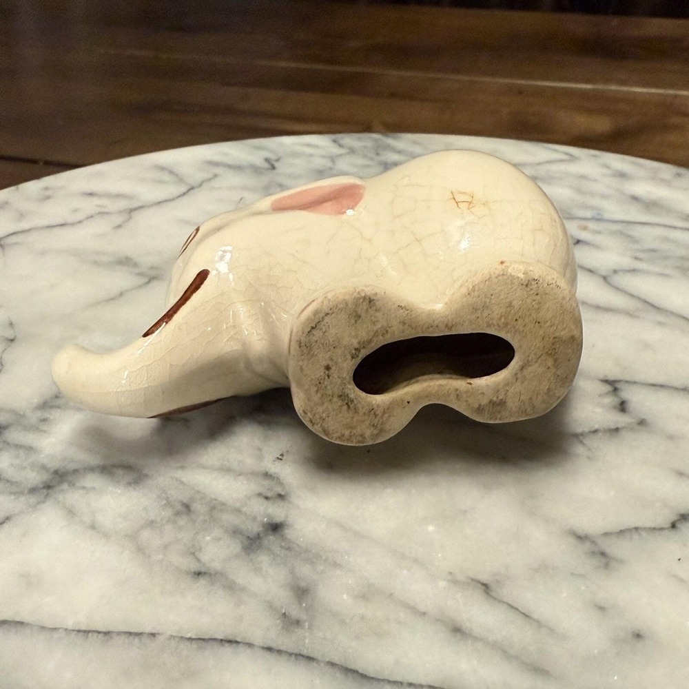 Vintage RIO HONDO California West Coast Pottery 2" Miniature Ceramic ELEPHANT - Picture 7 of 7